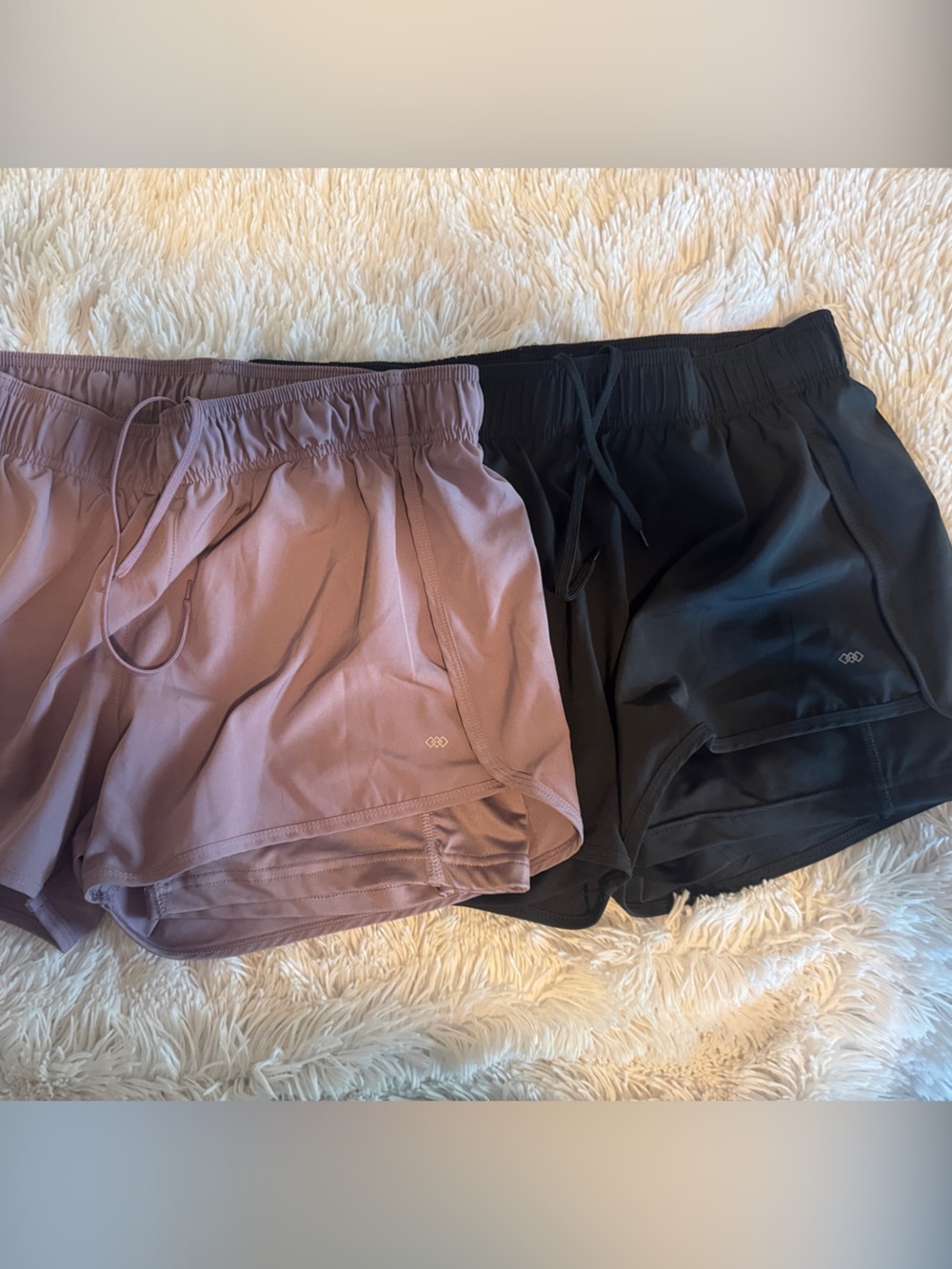 Women's LEG3ND Athletic Run/Gym Shorts with Compression Liner&Pocket 2 Pair